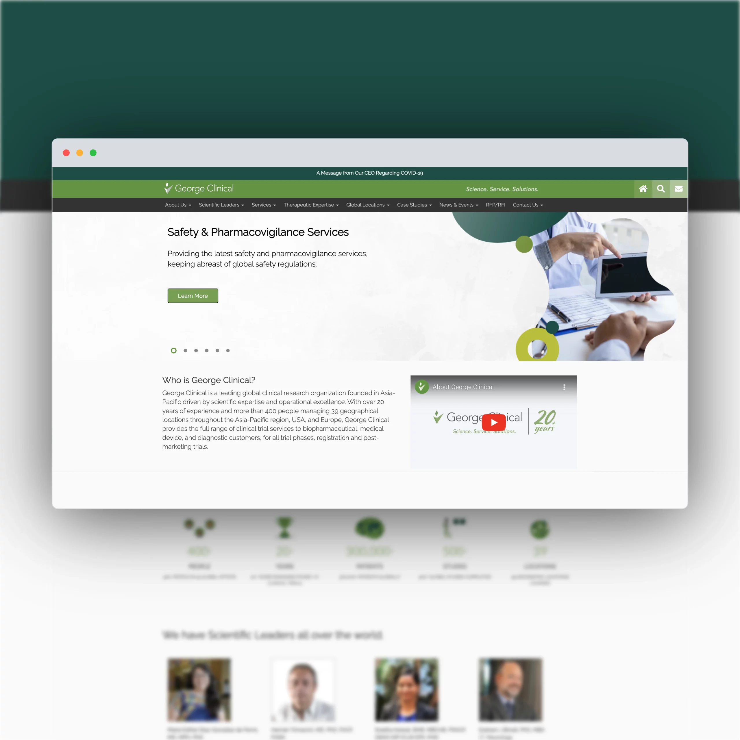  George Clinical Website Design 