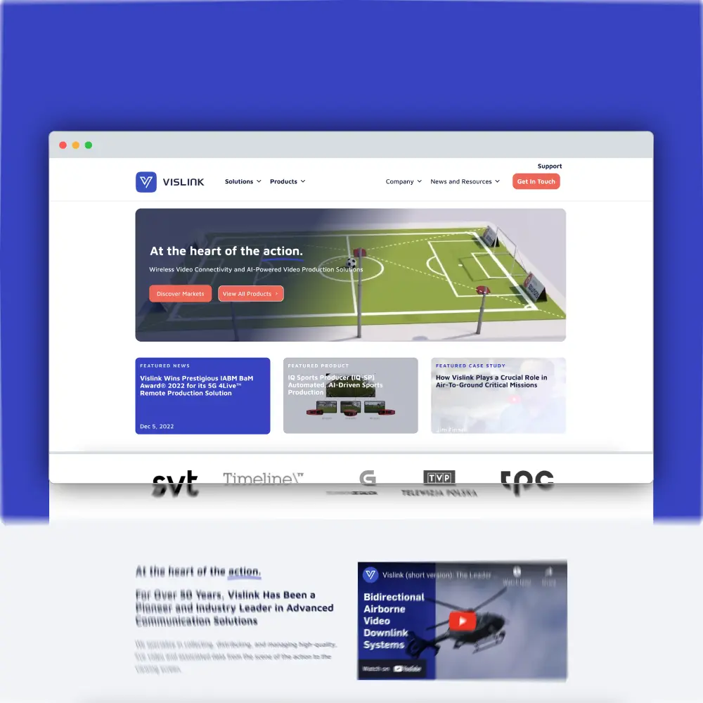  Vislink Website Design 